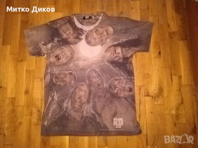 Walking dead тениска с черепи и надписи размер М, снимка 1 - Тениски - 45877697