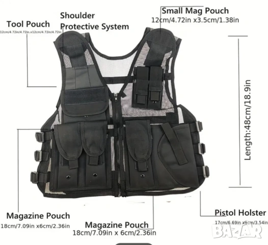 Тактическа жилетка , снимка 2 - Екипировка - 53794727