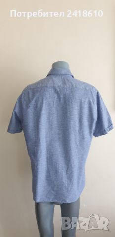 Hugo Boss Luka_2 Pique Cotton/Len Regular Fit Mens Size L НОВО! ОРИГИНАЛНА Риза!, снимка 7 - Ризи - 46780091