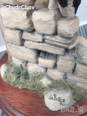 James Herriot статуетка резин 15см/шотландска фигура-композиция/куче на ограда, снимка 8 - Статуетки - 52973604