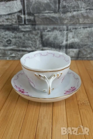 4 стари порцеланови чаши за кафе - Schierholz, снимка 3 - Чаши - 51340131