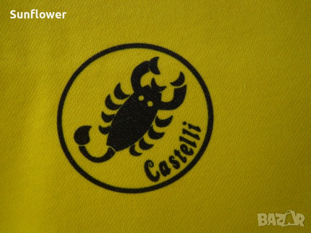 Ретро вело джърси топ CASTELLI Le Tour (de France) размер L  , снимка 3 - Спортни дрехи, екипи - 51722995