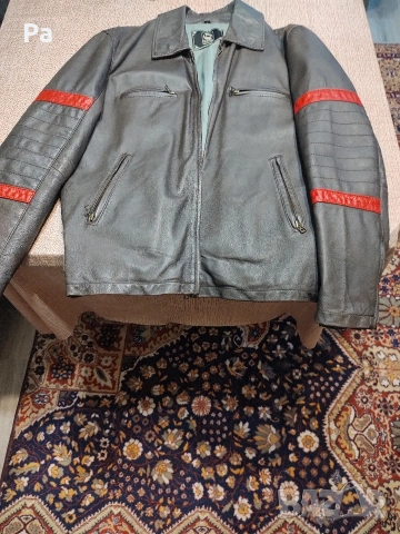 Мъжко кожено яке, снимка 6 - Якета - 53582967