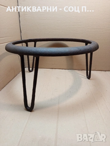 Стар Голям Ръчно Изработен Масивен Саджек Пиростия За Огнище. 4.400кг. НОМЕР 1708., снимка 3 - Антикварни и старинни предмети - 53818402