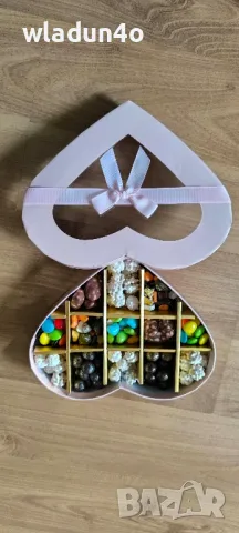 Сладък подарък-Сърце с бонбони, снимка 4 - Други - 50206076