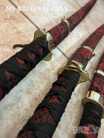 Комплект самурайски мечове Катана, снимка 5 - Други ценни предмети - 45715380