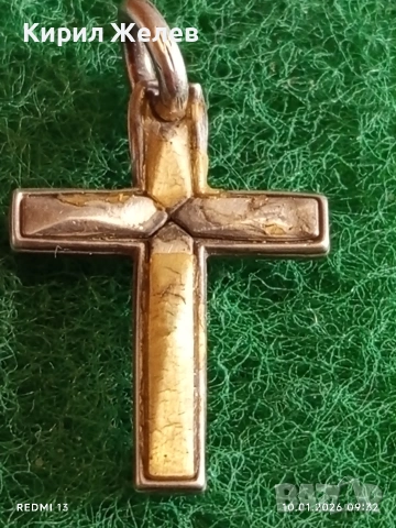 Винтидж сребърен медальон кръст Етно стил ръчна изработка 51925, снимка 3 - Колиета, медальони, синджири - 53051051