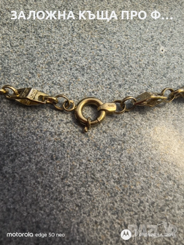златен синджир 10,46гр 14к, снимка 4 - Колиета, медальони, синджири - 54132859