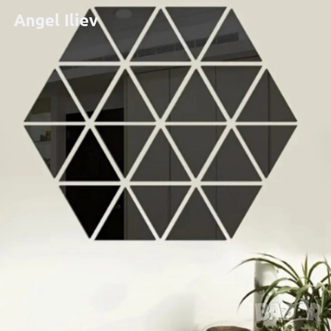 Огледални стикери за стена 32 броя – Лесен начин да преобразиш дома си с модерна елегантност, снимка 4 - Декорация за дома - 52864258