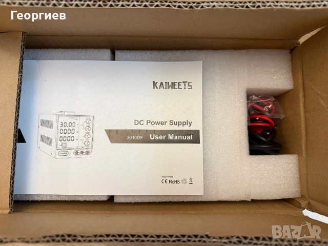 Лабораторно захранване KAIWEETS PS-3010F (30V / 10A) KAIWEETS PS-3010F DC Power Supply, 30V 10A, снимка 3 - Друга електроника - 53704826