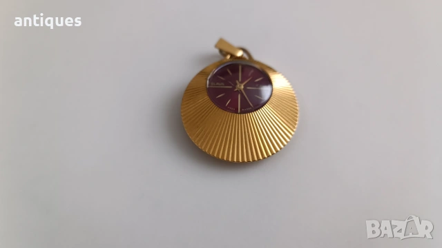 Позлатен дамски часовник - колие - SLAVA - 17 jewels - №5, снимка 4 - Антикварни и старинни предмети - 53731481