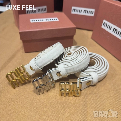 Miu Miu ✨ Естествена Кожа ✨ Дамски Колани, снимка 5 - Колани - 54213188