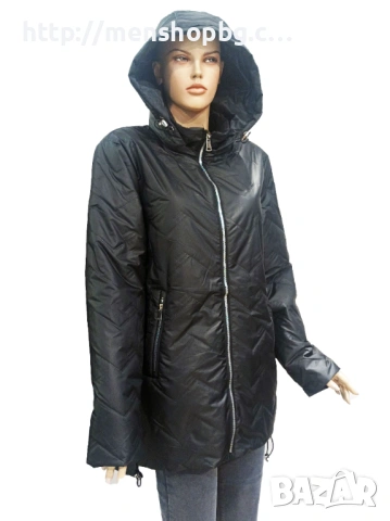 Големи размери яке код 7 - черно, снимка 2 - Якета - 53623513