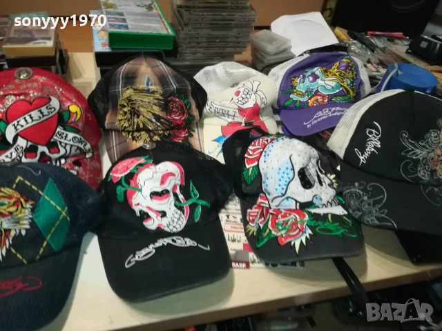 ED HARDY 45ЛВ ЗА 1БР-МАРКОВИ ШАПКИ 1608251619, снимка 2 - Шапки - 51385484