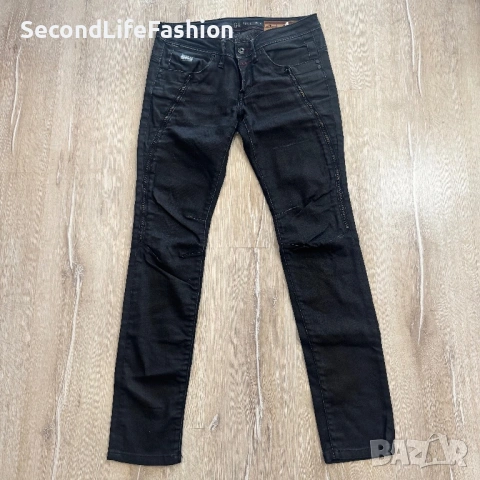 Дамски дънки с ниска талия G-Star Raw Bexter, черни тесни слим размер W27 L32