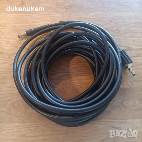 Маркуч за водоструйка Karcher K2–K7 – Click Connect + M22 резба, 15м, снимка 8 - Градински инструменти - 52623754