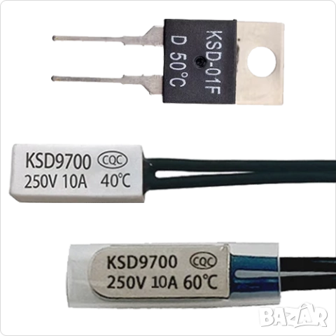 KSD-01F,KSD9700,термореле 16A 250V термостат биметален 0℃/5/10/55/65/75/80/95/150/180/200/230℃