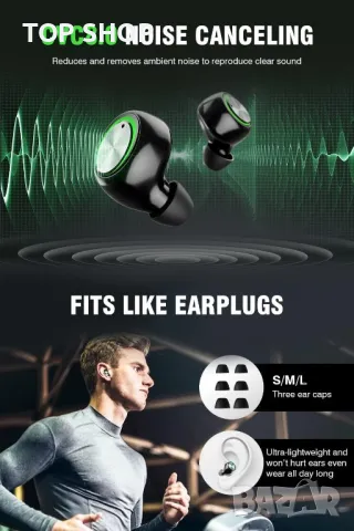 YINPUTENGS Безжични слушалки Bluetooth 5.3 водоустойчиви, снимка 2 - Безжични слушалки - 49971287