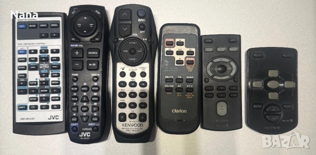 Дистанционни Кар Аудио SONY, JVC, KENWOOD, CLARION,PANASONIC  Цена 10€ за брой, снимка 3 - Радиокасетофони, транзистори - 54199569