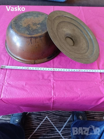 Ретро тенджара, снимка 3 - Антикварни и старинни предмети - 53619756