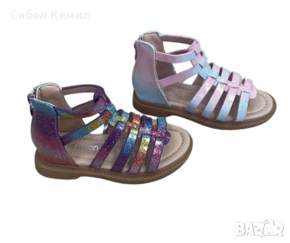 Многоцветни детски сандали за момиче - За цветна разходка през лятото!, снимка 3 - Детски сандали и чехли - 45276920