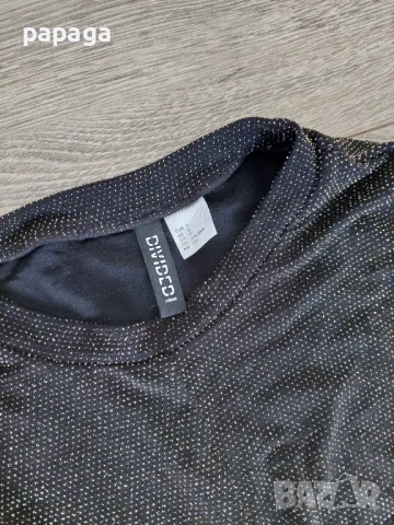 Еластична Блуза кроп по тялото h&m divided, s, без забележки като нова