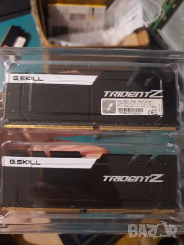 Маркови рам памети за настолен компютър G.SKILL Trident Z 16GB (2x8GB) DDR4 3200MHz F4-3200C16D, снимка 4 - RAM памет - 46677708