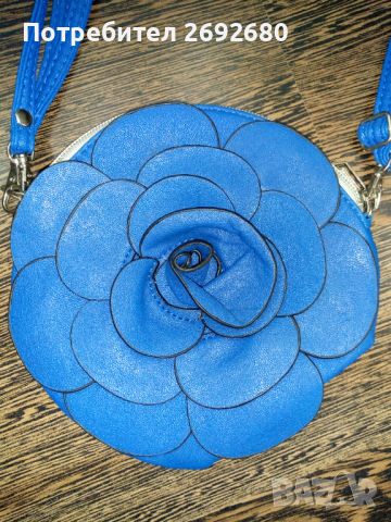 Дамско портмоне роза, синьо, размер 16см., снимка 3 - Чанти - 45493421