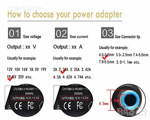 Зарядно/ адаптер за лаптоп HP Pavilion 45W 19.5V 2.31A, снимка 2 - Лаптоп аксесоари - 49157003