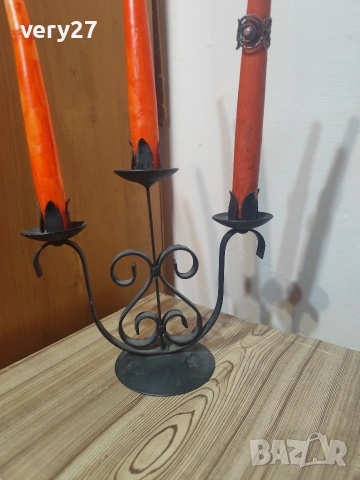 свещник ковано желязо