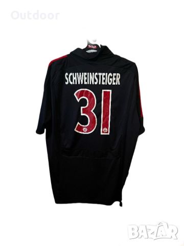 Мъжка тениска Adidas x Bayern Munich 2007-08 Bastian Schweinsteiger  , снимка 2 - Тениски - 46414343