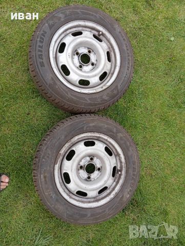  Метални Джанти с зимни гуми за VW Golf/Polo 4*100, снимка 1 - Гуми и джанти - 46152291