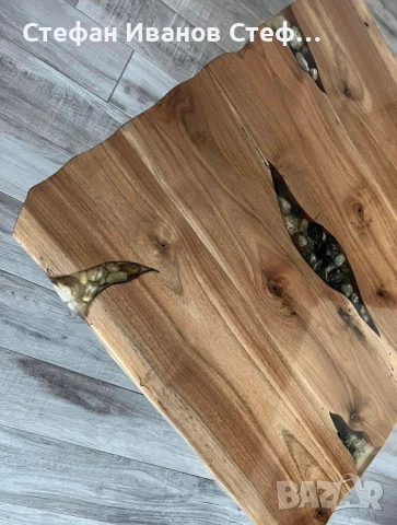 Холна маса от орех със смола, снимка 4 - Маси - 51422994