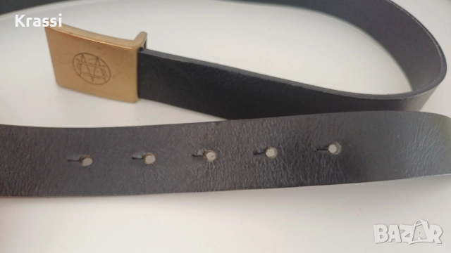 Черен колан ,Massimo Dutti  естествена кожа , снимка 4 - Колани - 52252806