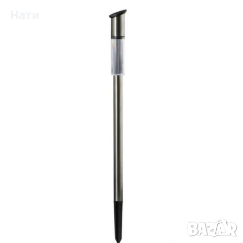 Комплект от 3 броя Led соларни лампи XL 57см - неръждаема стомана, сензор и до 8 часа светене, снимка 8 - Соларни лампи - 54027341