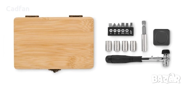 Комплект инструменти тип гедоре 1/4 13 части, снимка 2 - Гедорета - 52954989