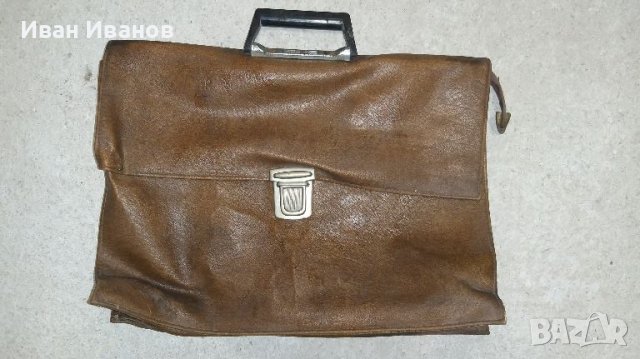 Ретро кожена чанта от СОЦА, снимка 1 - Антикварни и старинни предмети - 45829104