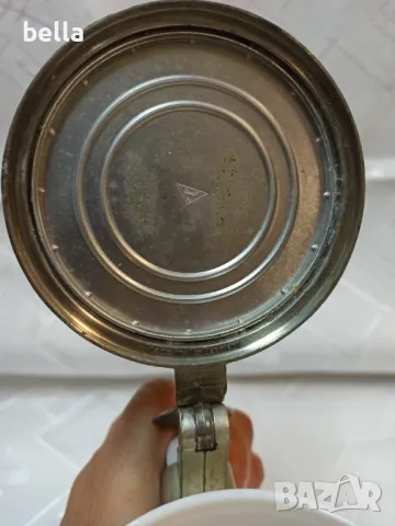 Стара немска халба BMFN W.Germany в горният край с оръдие което е латерна, снимка 5 - Антикварни и старинни предмети - 50065060