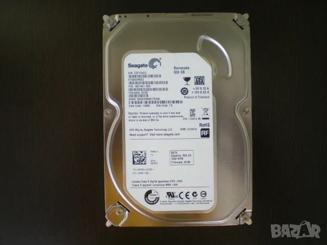 Хард диск 500GB Seagate ST500DM002, SATA 6Gb/s, 7200rpm, 16MB кеш, 3.5", снимка 1