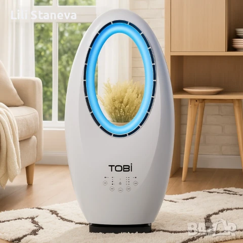 Модерен, безлопатен вентилатор Tobi TB-960. 
