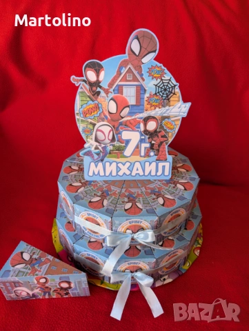 Картонена торта Спайдърмен, снимка 2 - Други - 53012230