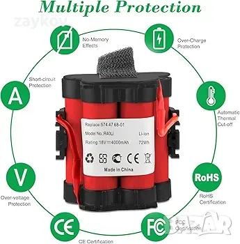 18 V 4000 mAh литиева батерия, съвместима с косачка-робот Gardena, снимка 2 - Други инструменти - 47200626