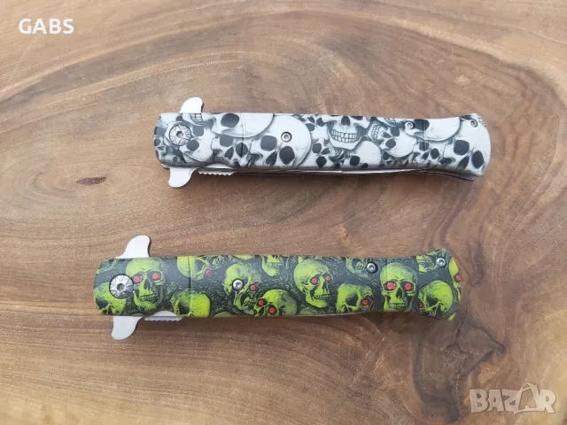 сгъваем нож с дизайн черепи,два модела, снимка 4 - Ножове - 49824483