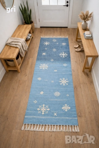 Уникална ръчно тъкана вълнена черга, снимка 2 - Пътеки - 53227233