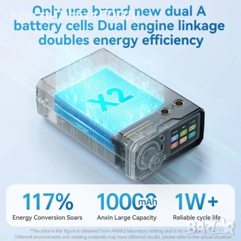 ХИТ: Машина за Точково Заваряване Spot Welder AWithZ UK3 – 10000mAh / 99 Степени, снимка 9 - Други инструменти - 53835891