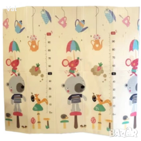 Двулицев образователен детски килим 180 х 200 см , снимка 5 - Килими - 53991809