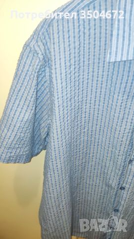 Нова Мъжка Риза с Къс Ръкав Размер L, снимка 5 - Ризи - 45694576
