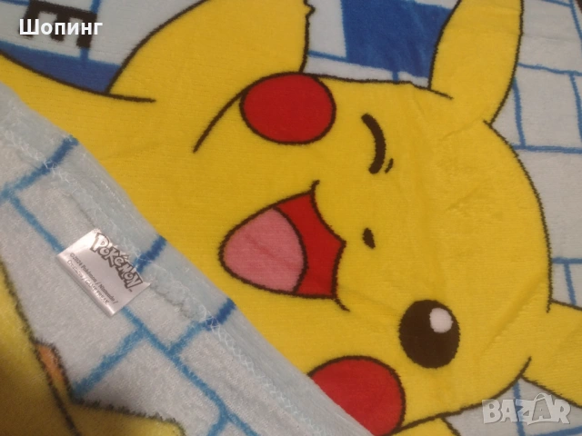 Pokemon Детско поларено одеяло Pikachu 160см, снимка 3 - Олекотени завивки и одеяла - 54202417