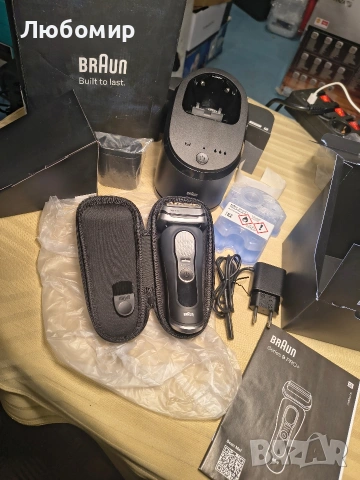 Електрическа самобръсначка Braun Shavers Series 9 Pro+ за мъже, мокро и сухо бръснене, 5+1 , снимка 5 - Електрически самобръсначки - 53205255
