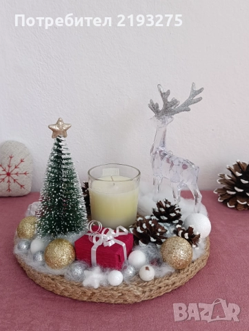 Коледни свещници, снимка 2 - Коледни подаръци - 52637965